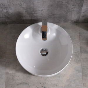 Évier de comptoir en céramique, lavabo de luxe, lavabo en porcelaine blanche, evier d'art upc pour salles de bains - Product Image 2
