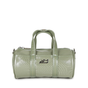 Versatile Round Crossbody Olive Shimmer <b>Bag</b> With A Removable Strap For Easy Style <b>Change</b> - Product Image 2