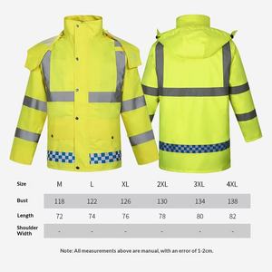 Ropa de Seguridad Reflectante Impermeable y Cortavientos para Adultos, de Tela Oxford, para Tráfico, Senderismo y Ciclismo, Venta al Por Mayor - Product Image 3