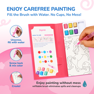 สมุดระบายสีน้ำมหัศจรรย์ จอยแคท สำหรับเด็ก อนุบาล พร้อมสีน้ำพกพา - Product Image 3