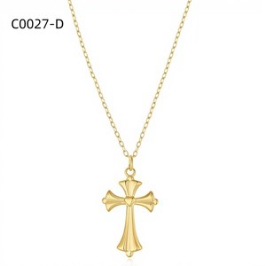 Amy Amy <b>Cross</b> Pendant Necklace Silver Plated Stainless Steel <b>Chain</b> For Women Religious Christian Jewelry Gift Everyday Wearing - Product Image 2