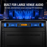 Amplificateur de puissance audio 2 canaux 600W, classe D, système de son numérique pour église, salle de réunion et théâtre