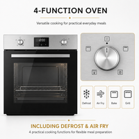 Four domestique et commercial de 66 L avec système de refroidissement, ventilateur de convection, sûr et durable, en acier inoxydable, facile à nettoyer