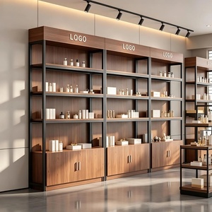 Étagère de présentation de produits, étagère de rangement multi-niveaux, vitrine d'exposition de produits en direct du sol au plafond pour bureau, étagère à cosmétiques - Product Image 3