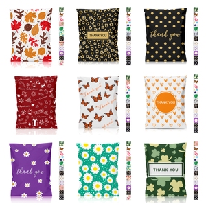 定制个性化包装环保可堆肥裸体可生物降解再生塑料聚邮寄袋带标志 - Product Image 4