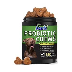 Masticables Blandos Probióticos para Perros para la Salud Intestinal y el Apoyo Inmunitario, Absorción Rápida, 2.2g/unidad, para Todas las Etapas de Vida, Marca OEM, 3 Años de Vida Útil - Product Image 1