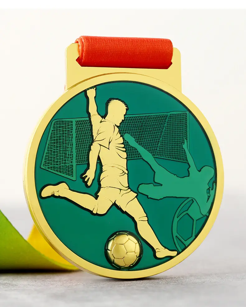 Nhà máy tùy chỉnh bóng đá Huy chương Miễn phí thiết kế kim loại bóng đá bóng đá Taekwondo huy chương bóng đá Huy chương nhựa