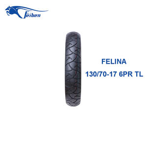 Cubierta de Neumático de Motocicleta FEIBEN Nueva de Alta Calidad, de Goma, Sin Cámara, para Uso en Calle, 130/70-17 FELINA - Product Image 5