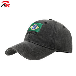 หมวกเบสบอลปักลายธงชาติบราซิล ผลิตจากโพลีเอสเตอร์ 100% สำหรับกีฬากลางแจ้ง ขายส่ง เหมาะสำหรับแฟนฟุตบอล สร้างบรรยากาศเชียร์ - Product Image 4