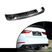 Diffuseur de pare-chocs arrière en carbone pour Audi A3 berline standard 8V 2014 - 2016 Non Sline