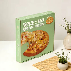 Scatola per Pizza Ecologica Personalizzabile, Contenitore per Alimenti con Coperchio Colorato per Catering e <span class=keywords><strong>Consegna</strong></span> - Product Image 4