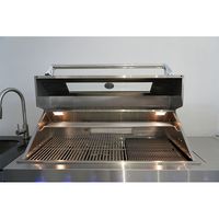 Îlot BBQ Robuste Certifié avec Grille en Acier Inoxydable SS304 et Base en SPCC pour Cuisine Extérieure et Réceptions