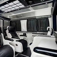 Fourgonnette Dingkong Sprinter Noir et Blanc, Intérieur Luxe Bicolore, Siège Capitaine, Éclairage Ambiant VIP |   Fabricant OEM sur mesure