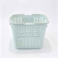 Panier de rangement rectangulaire en plastique PP perforé avec poignées, idéal pour salle de bain, armoire, aliments, légumes, fruits - Vente en gros usine