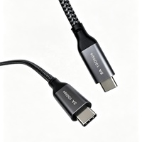 Câble d'ordinateur en nylon tressé robuste de qualité industrielle, USB 3.1 Type-C 10 Gbit/s 5A, synchronisation de données haute vitesse, charge rapide, écologique