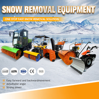 Souffleuse à neige à essence durable de 6,5 CV, souffleuse à neige manuelle pour le déneigement des routes municipales