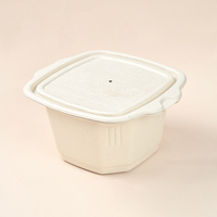 Boîte en pulpe personnalisée, écologique et biodégradable, pour emballage sous pression humide, pour plats auto-chauffants