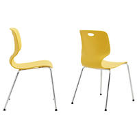 Chaises de restaurant au design moderne, chaises de salle à manger en plastique empilables pour l'extérieur, pour usage scolaire