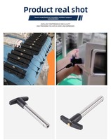 Pin Pegas Aluminium Pengunci Cepat, Baut Pengunci Berbahu, Pin Dowel Ukuran Besar dengan Baja Berlapis Kilap
