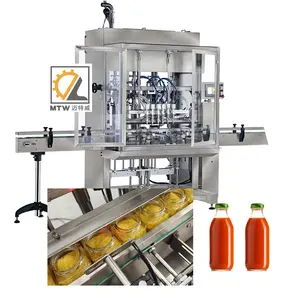 MTW customizable automatic piston type bottled fruit juice filling machine