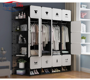 ตู้เสื้อผ้าแบบพับได้สำหรับห้องนอน พร้อมแผ่น PP หนาพิเศษ - Product Image 3