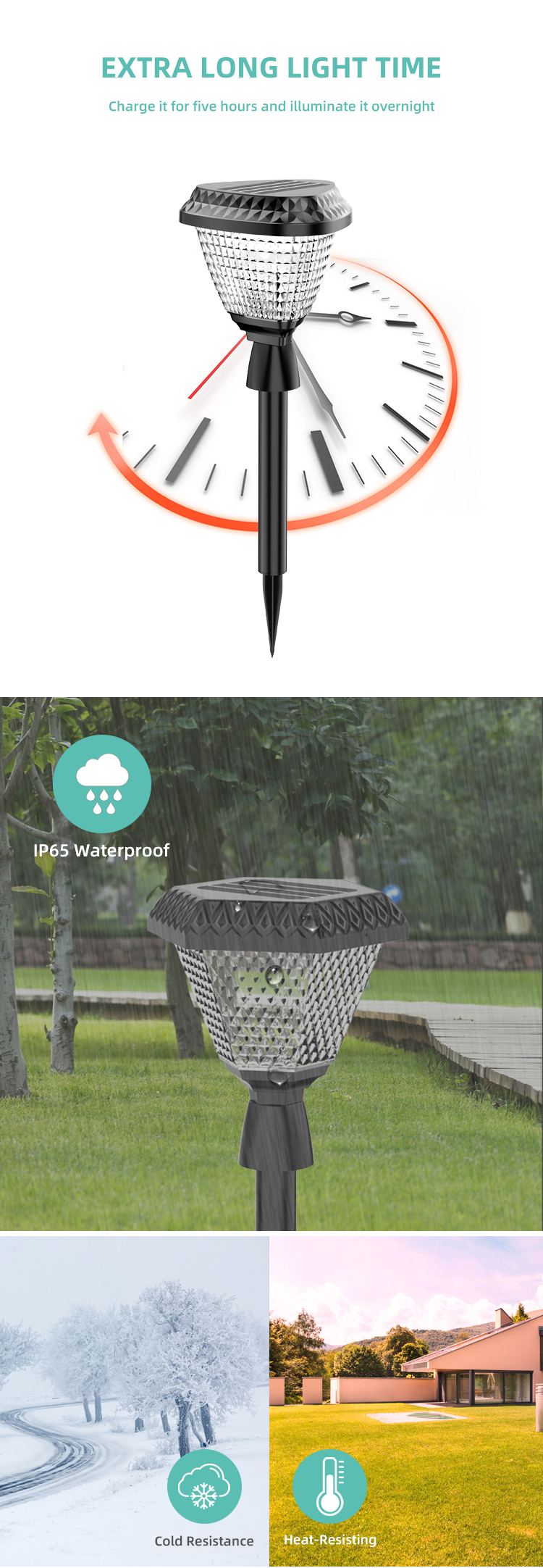 Upin Amazon top solar column light R-10C/Y lighting column LED Solar Garden Light - Other Light - 3