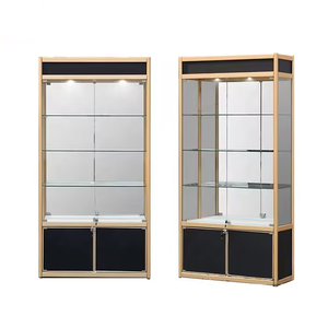 Vetrina Espositiva in Vetro Vetrina Moderna Espositore in Alluminio per Tabaccheria - Product Image 2