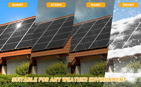TRIPSOLAR 30cm Kit de fixation pour panneaux solaires sur rail anodisé, avec colliers de fixation intermédiaires et supports de montage pour toiture