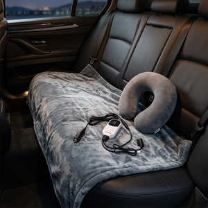 <span class=keywords><strong>Coperta</strong></span> <span class=keywords><strong>Elettrica</strong></span> Riscaldante per Auto, 9 Livelli di Temperatura, Risparmio Energetico, Riscaldamento Rapido, Lavabile in Lavatrice, per Auto, Camion, SUV, Camper - Product Image 1