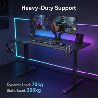 Table de jeu AOR E-sports avec panneau décoratif en fibre de carbone, vente en gros pour cybercafés, hôtels e-sports et usines
