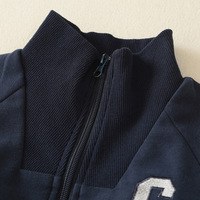 Combinaison bébé en coton pour le printemps et l'automne avec fermeture éclair en forme de C, motif lettres, manches longues pour les nouveau-nés garçons