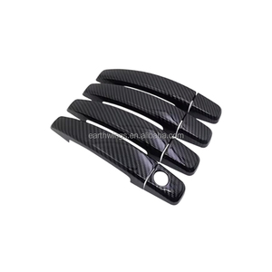 2007-2014 per <span class=keywords><strong>Opel</strong></span> <span class=keywords><strong>Corsa</strong></span> D Vauxhall S07 Gloss Black in fibra di carbonio cromato accessori per esterni Smart Car copertura della maniglia della porta - Product Image 1