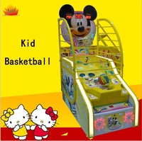Machine de jeu de basket-ball pour enfants à pièces Kids Arcade Metal & Electronic Basketball Sport Fun Amusement Game