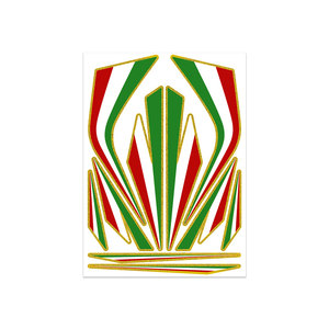 Fregi tricolori italiani grande Set di adesivi modulari per motocicli - Product Image 1