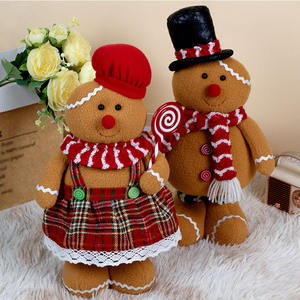 Nuevas decoraciones navideñas Galletas navideñas Chef telescópico humano Pareja Figura-Set Muñecas decorativas vintage - Product Image 5