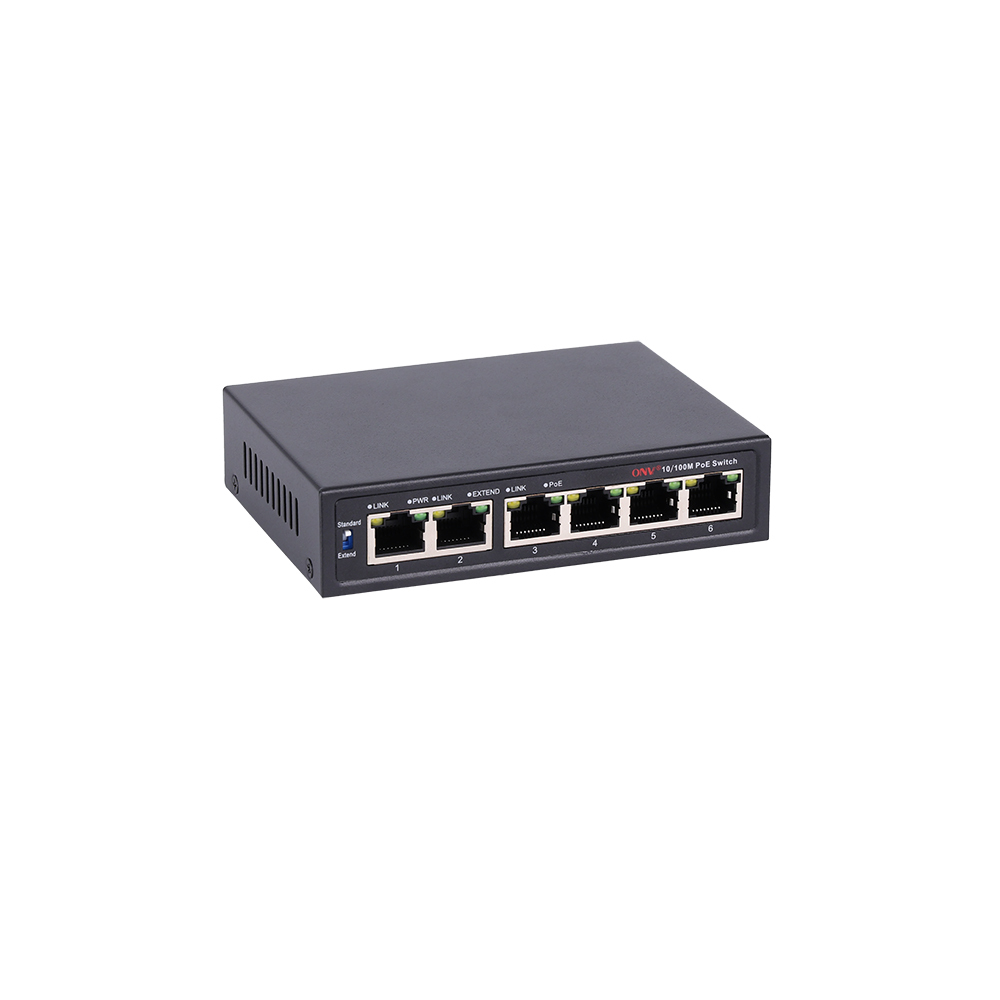 52V PoE Switch 4 Ports +2 RJ45 Uplink 10/100Mbps For IP Camera Wireless AP · image 4