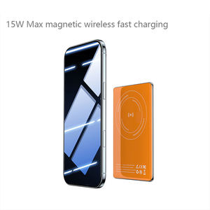 Batterie externe magnétique ultra-fine JLX02 7 mm 5000 mAh avec charge <span class=keywords><strong>sans</strong></span> fil et affichage LED, charge <span class=keywords><strong>rapide</strong></span> - Product Image 1