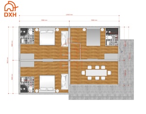 Bâtiments modulaires entièrement équipés sur mesure pour cafés, restaurants et bars préfabriqués en conteneurs, fabriqués par DXH Factory - Product Image 5