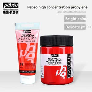 Peinture <span class=keywords><strong>acrylique</strong></span> <span class=keywords><strong>Pebeo</strong></span> qualité artiste - 500ml/250ml/100ml semi-mate, métallisée, nacrée pour DIY/murales, résistante à la lumière sur toile et papier - Product Image 3