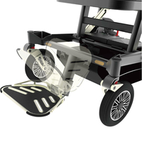 Fauteuil roulant électrique tout-terrain pliable et portable Baichen, nouveau style, luxe, en alliage d'aluminium, 4x4, pour adultes