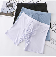 Caleçon Boxer Homme Confortable Nouvelle Collection Taille Américaine Sans Coutures Personnalisé Grande Taille Jambe Longue Nez d'Éléphant Thermocollé pour Hommes – Vente en Gros