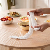 Housse de table jetable en PE élastique, imperméable et antidérapante pour tables rondes et rectangulaires