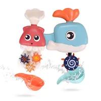 Mainan Mandi Bayi Laki-laki dan Perempuan, Artefak Mandi Bunga Kura-kura Ikan Berenang Anak Laki-laki dan Perempuan