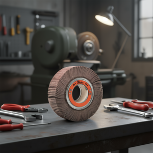 Disque abrasif à lamelles en tissu corindon 165x30x54 mm avec trou AB1077 - Product Image 3