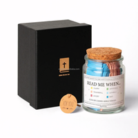 Cadeau chrétien fournisseur 9 émotions 1 coffret français allemand Deutch Jar versets bibliques dans un pot d'émotion espagnol