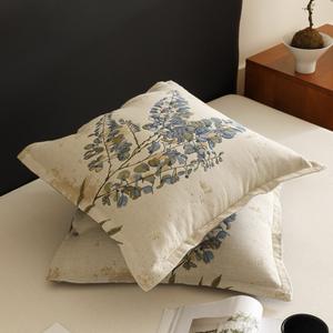 หมอนผ้ากอซคอตตอนแท้หมอนรองเอวถอดออกได้และซักได้สำหรับห้องนั่งเล่นห้องนอนรถหมอนสี่เหลี่ยม - Product Image 4