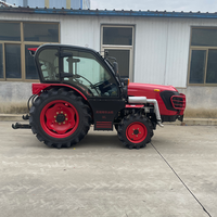 Tracteur de serre DONOL Mini 50HP 4x4, faible hauteur 1800mm, cabine climatisée pour serres