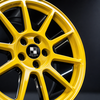 Velg Aluminium Alloy Tempa Kustom Baru 18-20 Inch Warna Kuning Gloss Candy 25mm PCD 5x112/114.3/120/130 untuk Audi Tesla