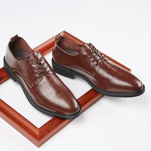 Scarpe Casual da <span class=keywords><strong>Uomo</strong></span> in Microfibra con Motivo a Quadri, Allacciatura Traspirante, Comode con Punta Affusolata, <span class=keywords><strong>Calzature</strong></span> da Ufficio e Cerimonia - Product Image 3