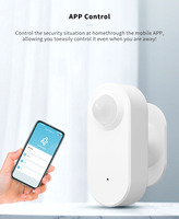 Détecteur de mouvement PIR sans fil intelligent Tuya Wifi à piles avec télécommande pour la détection de présence humaine, idéal pour la vente en gros
